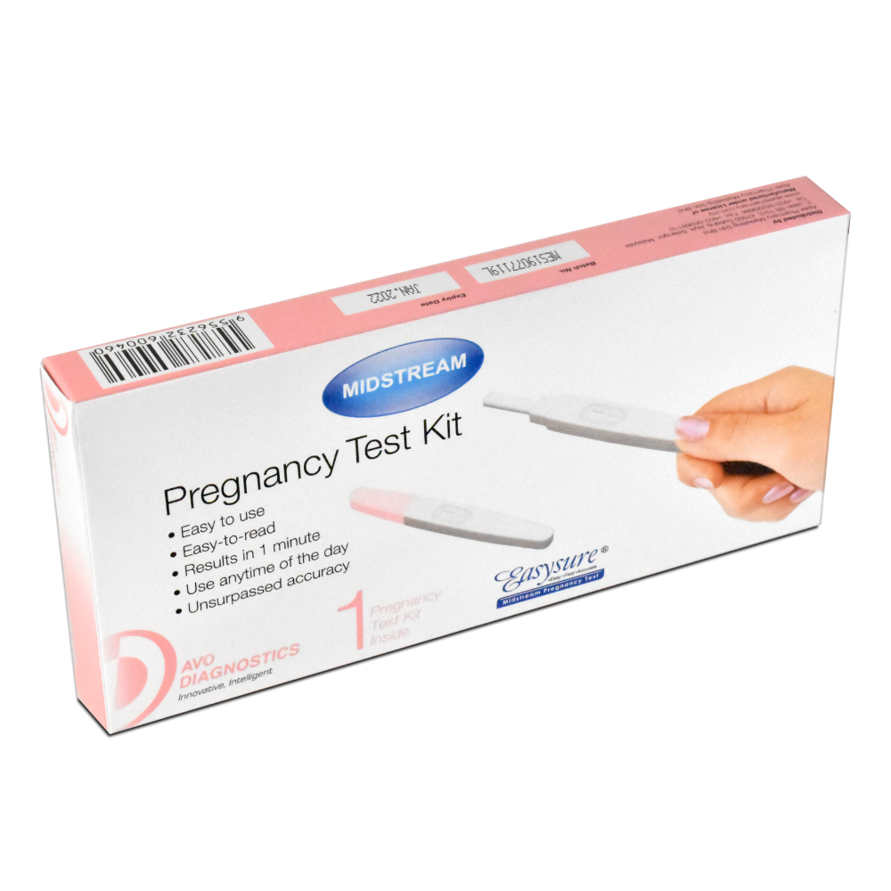 Health Shop Avo Easysure Midstream Pregnancy Test Kit 1s